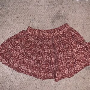 american eagle pink flower skater